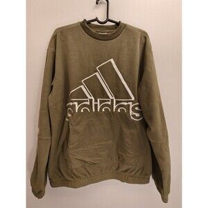 Adidas H14658  olive/white Sweatshirt  Q4 Fleece  Mens Size Medium
